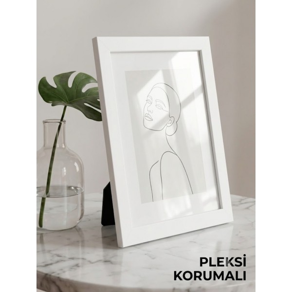 15x21 cm Beyaz Fotoğraf Çerçevesi 